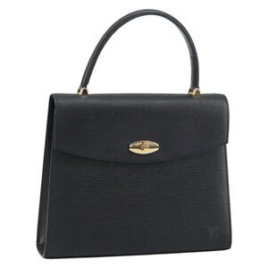 LOUIS VUITTON Epi Malesherbes Hand Bag Black